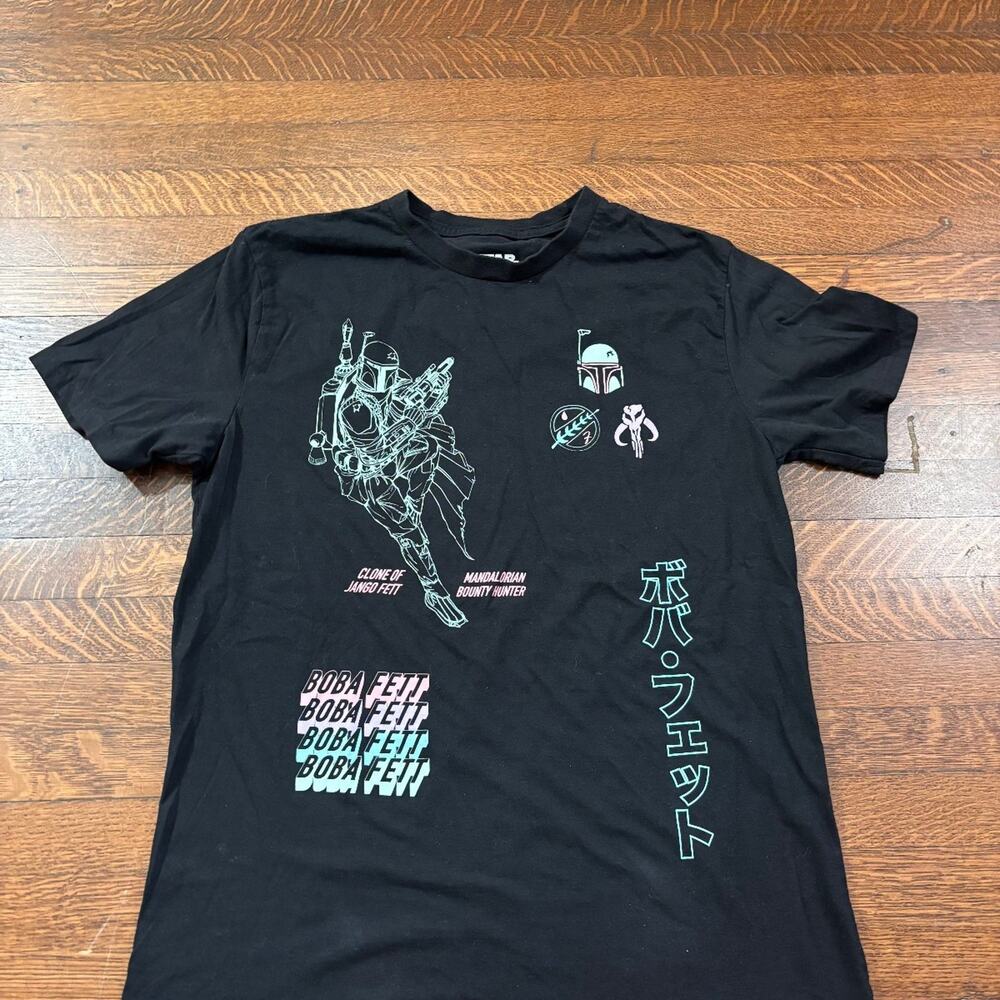 Star Wars Boba Fett Neon Graphic T-Shirt by Mad Engine